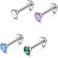 besteel stainless created opal piercing jewelry logo