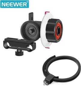 img 3 attached to Neewer Follow Focus with Gear Ring Belt for DSLR Camera: Enhanced Film-Making System Compatibility for Canon, Nikon, Sony, and More