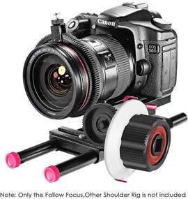 img 1 attached to Neewer Follow Focus with Gear Ring Belt for DSLR Camera: Enhanced Film-Making System Compatibility for Canon, Nikon, Sony, and More