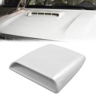 tuincyn universal car vent scoops decorative air flow intake hood vents, white cover - enhance ventilation and style logo