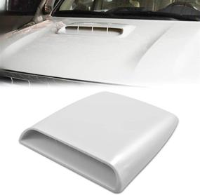 img 4 attached to TUINCYN Universal Car Vent Scoops Decorative Air Flow Intake Hood Vents, White Cover - Enhance Ventilation and Style