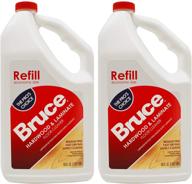 efficient and convenient: bruce hardwood & laminate floor cleaner refill - 64oz - 2 pack logo