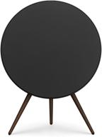 🔈 беспроводная многопространственная акустическая система bang & olufsen beoplay a9, 4-го поколения: стильный черный дизайн с ореховыми ножками логотип