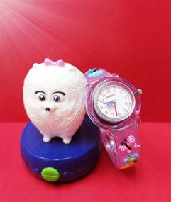 img 1 attached to Waterproof 3D Cartoon Girls 💦 Analog Wrist Watch for Ages 5-7