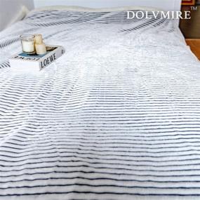 img 1 attached to Dolvmire Sherpa Blanket Reversible Luxurious Bedding