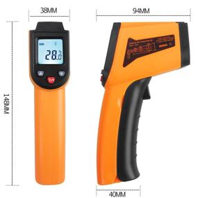 img 1 attached to Accurate Infrared Thermometer -50°C to 400°C (-58°F to 752°F): Digital Temperature Gun for Kitchen, Objects, and Water