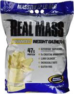 🏋️ gaspari nutrition real mass advanced weight gainer, vanilla milkshake: your ultimate solution for gaining mass logo