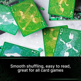 img 1 attached to Circuit Playing Cards - Creative Deck of Cards with Free Card Game eBook, Premium 🃏 Quality, Cool Poker Cards, Unique Bright Colors for Kids & Adults, Computer Themed – Black Playing Cards