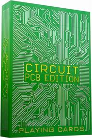 img 4 attached to Игральные карты "Circuit" - Креативная колода карт с бесплатной электронной книгой по карточным играм, премиальное качество 🃏, крутые покерные карты, уникальные яркие цвета для детей и взрослых, тематика компьютера - Черные игральные карты.