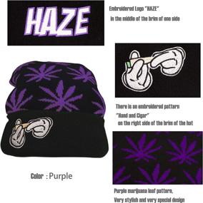 img 2 attached to Marijuana Weed Leaf Beanie Hat Skully