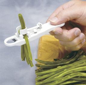 img 3 attached to 🔪 Efficiently Slice French Beans with the Norpro White French Bean Slicer 5.25in/13.5cm