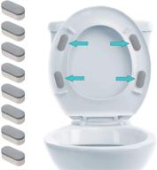 🚽 toilet seat bumper kit with 8 extra pads and adhesion promoter for home and hotel facilities logo