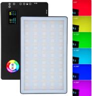 🎥 versatile portable on camera led light panel - rgb full color, 3200k-7500k, cri&gt;96+ - with 9 lighting effects logo