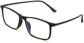 img 2 attached to 👓 Premium TR90 Flexible Titanium B Rectangle Reading Glasses with AR Anti-Reflective Coating for Computer Use