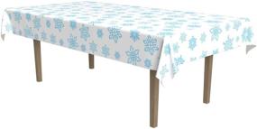 img 2 attached to Beistle 20432 Snowflake Tablecover 108