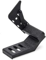 adjustable kmfcdae dead pedal: left side foot rest for jeep wrangler jl/jlu & gladiator jt 2020 (wrinkled black) logo