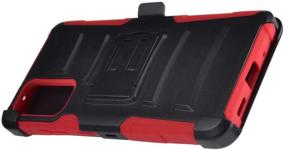 img 2 attached to CELZEN - For Samsung Galaxy S20 FE 5G (SM-G781) - Phone Case W/Belt Clip Holster - CV1 Red