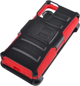 img 3 attached to CELZEN - For Samsung Galaxy S20 FE 5G (SM-G781) - Phone Case W/Belt Clip Holster - CV1 Red