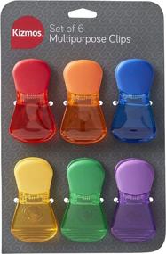 img 1 attached to Set of 6 Kizmos Multicolored Plastic Bag Clips, Perfect for Multipurpose Use