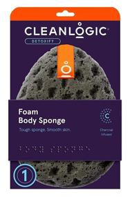 img 2 attached to 🌊 Revitalize Your Skin with Clean Logic Charcoal Infused Sea Foam Body Sponge (3 Pack)