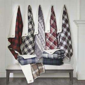 img 1 attached to 🛋️ Woolrich Down Alternative Plaid Throw: Premium Softness and Coziness for Bed, Couch or Sofa (50x70, Tasha Grey)