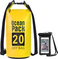 🌊 ywspecial4u waterproof dry bag with phone case - 5l/10l/15l/20l outdoor floating, kayaking, boating, rafting, swimming, hiking, camping, fishing, and beach storage backpack логотип