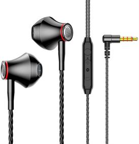 img 4 attached to 🎧 2 Pack Wired Earbuds with Noise Cancelling & Mic | 3.5mm Headphones for Computer Listening