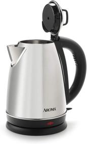 img 3 attached to 🔥 Aroma Housewares Hot H20 X-Press 1.5 Liter Electric Water Kettle: Cordless, Stainless Steel Powerhouse