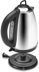 img 2 attached to 🔥 Aroma Housewares Hot H20 X-Press 1.5 Liter Electric Water Kettle: Cordless, Stainless Steel Powerhouse