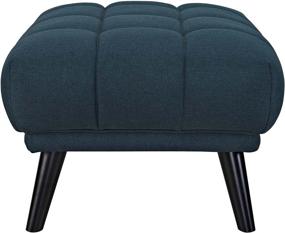 img 2 attached to 🔵 Blue Upholstered Fabric Button-Tufted Ottoman by Modway - Bestow