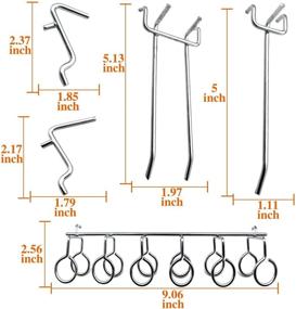 img 1 attached to Cankadesot Metal Pegboard Assorted Shelving