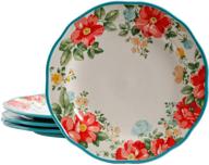 обеденная тарелка pioneer woman vintage floral dinner логотип