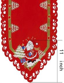 img 1 attached to 🎄 Enchanting Simhomsen Christmas Holidays Embroidered Surrounded: Elevate the Festive Spirit!