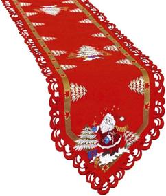 img 4 attached to 🎄 Enchanting Simhomsen Christmas Holidays Embroidered Surrounded: Elevate the Festive Spirit!