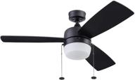 🔌 honeywell barcaderro 51476-01 ceiling fan, 44-inch, matte black логотип