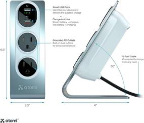 img 2 attached to Atomi Desktop Charge Outlet Protector