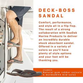 img 3 attached to Get Ready to Conquer with Grundens DECK 👟 BOSS Sandal - Durable and Supportive Men's Athletic Shoes