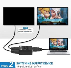 img 2 attached to 🔀 Avedio Ссылки 4K@60Hz HDMI Кабель Переключатель - Двунаправленный HDMI Переключатель 2 в 1 или 1 в 2 - Поддержка HDMI2.0b, HDCP2.2, HDR, Dobly Atmos - Телевизор, PS4, Apple TV, Roku.