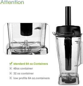 img 2 attached to Усилите свой опыт работы с блендером Vitamix с помощью нашей высококачественной замены толкателя для классических контейнеров объемом 64 унции.