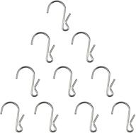 ljy 10 pack of polished metal hanging hooks logo