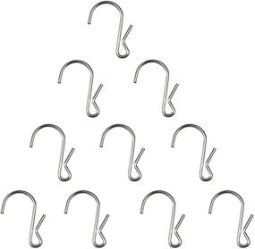 img 4 attached to LJY 10 Pack of Polished Metal Hanging Hooks