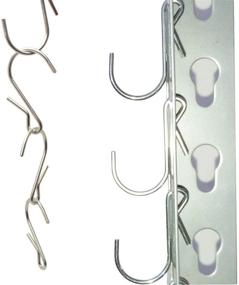 img 3 attached to LJY 10 Pack of Polished Metal Hanging Hooks