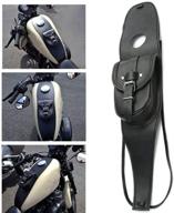 🏍️ премиум сумка из кожи для бензобака мотоцикла harley sportster xl 883 1200 - стильная черная центральная сумочка консоли логотип