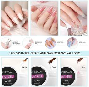 img 1 attached to 💅 Morovan Acrylic Nail Kit: Complete Set for Stunning Acrylic Nails with Glitter, Brush, Tips & Supplies - Nail Extension Starter Kit