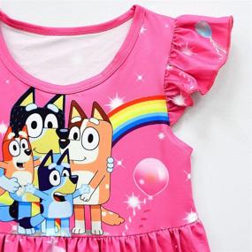 img 2 attached to XXTWYY Toddler Princess Cartoon Shirtdress Girls' Clothing