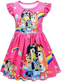 img 4 attached to XXTWYY Toddler Princess Cartoon Shirtdress Girls' Clothing