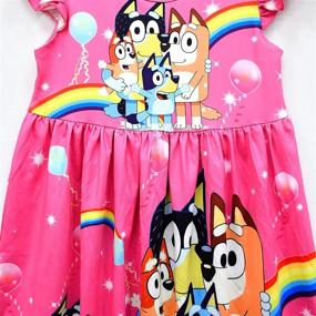 img 1 attached to XXTWYY Toddler Princess Cartoon Shirtdress Girls' Clothing