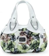 🌸 stylish panzexin print floral bag: top-handle handbag for fashionable women logo