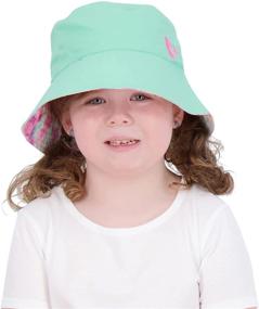 img 2 attached to 🏻 Packable Double Reversible Boys' Accessories: The Bucket Girls Hat Collection