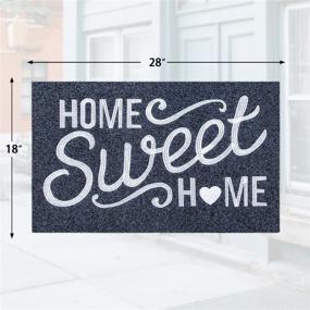 img 3 attached to 🏡 AAZZKANG Welcome Mat: Home Sweet Home Doormat with Non Slip Rubber Backing - Durable, Easy to Clean, Heavy Duty Indoor/Outdoor Mat for Front Door Entrance